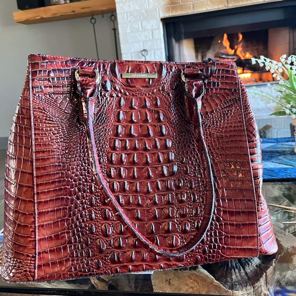 Brahmin Large Purse Pecan
